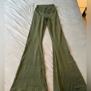 Aerie Olive Green Flare Leggings